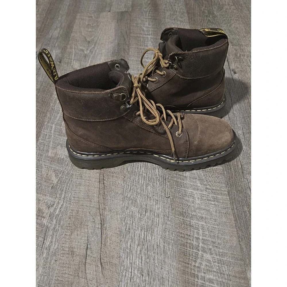 Dr Doc Martens Boots Mens 12 Womens 13 Nashville Lace Ankle Boot Brown Leather